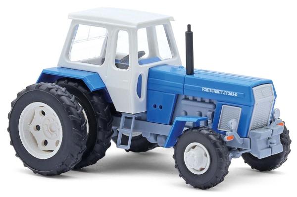 Traktor Fortschritt ZT 303 D Doppelreifung blau weiß